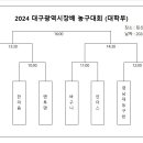 2024 대구광역시장배 생활체육농구대회(대학부) 경기 시간표 이미지