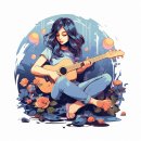 통기타 연주 이미지