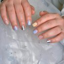 파스텔네일 | 미사네일샵 파스텔 믹스 미러 포인트 후기