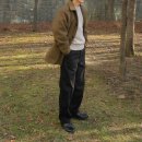 하나웨어 판매관리시스템 | 스테디에브리웨어 울 남자 하프 코트 올리브 후기