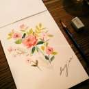 수채화도 배우고 캘리그라피도 배우고~ 수채캘리그라피 이미지