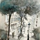 감성 어반스케치 이미지