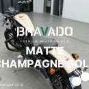 아이언렌트카 | 시흥랩핑 카스트릿 | 브라바도 MATTE CHAMPAGNE GOLD 할리 아이언883 투톤 랩핑