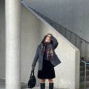 겨울 여자 패션 드파운드 우아한 자켓 아우터 스커트