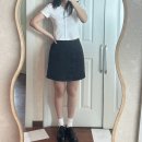 유니클로 미니폴로셔츠 내돈내산 후기, 피팅 후기, 코디 모음 블랙업 슬랙스 부츠컷 플리츠스커트