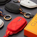 세상의모든자동차 | 벤오토 차 키케이스 스마트 알칸타라 가죽 자동차 키커버 반년 사용 후기