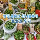 양평 용문산 산나물축제 토요일 후기 부스 체험 산나물시세 현황
