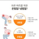 허리 삐끗했을때 통증 완화 방법 이미지