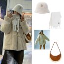 3017 | 엔믹스 설윤 퍼자켓, 퍼버킷햇 겨울 데일리룩