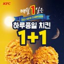 KFC 2월 1일 하루종일 치킨 1+1 이미지