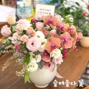 슬며들다.꽃