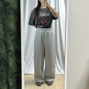 (주)폴리웨이 | [UNIQLO] 유니클로C 스웨트와이드팬츠 여자 실착 후기, 사이즈 팁, 코디 (475383)