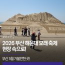 사랑의 소나기 | 부산 5월 가볼만한곳! 2026 부산 해운대 모래 축제 현장 속으로!