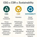 ESG vs. CSR vs. Sustainability 이미지