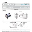 K9IS40NQ 40W Three Phase 415V 50/60Hz Induction Motor 이미지