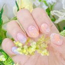 빠른케어성동사업소 | 왕십리 네일 꼬미네일&amp;속눈썹 깔끔한 여름 이달의 아트 빠른 케어 후기