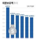 외환보유액 4천100억달러선 무너졌다…4년 9개월 만에 최저 이미지