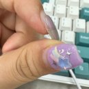 마벨스뷰티네일 | 🌸 이번 달 네일아트 후기 | 핑크 + 크리스탈 파츠 포인트 ✨