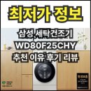 삼성세탁 | WD80F25CHY 삼성 세탁건조기 추천 이유 후기 리뷰