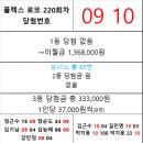 플렉스 로또 220회차 당첨자 이미지