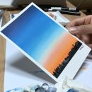 오일파스텔과 색연필 풍경그리기 이미지