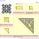 성탄절 유리창에 붙이는 장식물 중 눈결정체(설정) 도안이예요 이미지