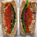 356 | [배민 B마트] 다이어트 음식 추천 《오늘도 크랜베리치킨 라페 그린 샌드위치🥪》 356kcal 후기