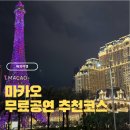 상징분수, 워터월 | 마카오 호텔 무료 쇼 시간 종류 추천 하루에 다 보는 동선 일정 정리