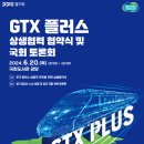 경기도, ‘GTX 플러스’ 성공적 추진 위해 노선 경유 자치단체, 지역구 국회의원과 상생협력. 국회토론회도 열어 이미지