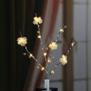 24Inch 12LED Rose &amp; Beads Branch Light,Warm White Light $10.99 이미지