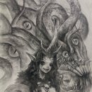 콩테 인물화 & 어반스케치 이미지