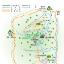 국립자연휴양림의 위치와 시설배치도(서울경기) 이미지