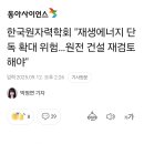 한국원자력학회 "재생에너지 단독 확대 위험…원전 건설 재검토해야" 이미지