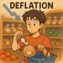 🧊 디플레이션? 물가가 거꾸로 내려가는 현상이에요! 이미지