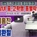 동산고 서홍찬 vs 화홍고 김완철 [제57회 보령시 보람상조배 전국 남녀 중고학생 종별탁구대회 (2019.03.16~20)] 이미지