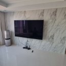 화양지구 힐스테이트 아파트 LG 83인치 대형TV 선정리 &amp; 지성아이엔씨 뻐꾸기시계 타공매립시공 후기