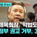 대한체육회장 "악법도 법" 정부 권고 거부, 3선도전 이미지