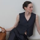 퀸스광고 | 내돈내산 퀸스래빗 스트라이프 셋업 베스트 슬랙스 후기 Stripe Four Set Up Suit-Single Breast