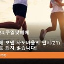 2024.11.24.주일낮예배(롬 10:1~8, 로마교회에 보낸 사도바울의 편지(21) 열심만으로는 되지 않습니다!) 이미지