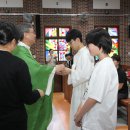 주일학교 7월 축일자 축하선물 전달 및 복사단 시상 이미지