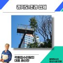 조경당 | 경기도 조경 업체 아파트 단지 대형 나무 벌목 스카이 차량 작업 후기