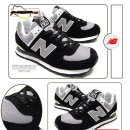 뉴발란스/NEW BALANCE 574 BLACK/GREY-WHITE/260mm 이미지