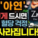 몸에 보약같은 미네랄 Zinc '아연'의 놀라운 효능! / 이렇게 드세요! 당뇨, 혈당 걱정 싹 사라집니다! / 제대로 먹는 법 / 아 이미지