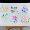 플러스펜 수채 캘리그라피 이미지