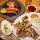 빈스숯불바베큐 | 을지로3가 야장 맛집 달맞이광장바베큐 본점 소금 바베큐와 산청 흑돼지 소시지 후기