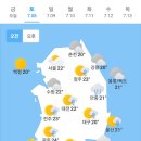 ＜오늘의 날씨 🌞☔️☃️＞ 2023년 7월 8일 토요일 이미지