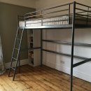 IKEA Loft Bed (Bunk Bed)Svarta $ 200-무료 배송 이미지