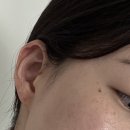 귀테리어 : 포워드헬릭스 피어싱 셀프교체시도,, 이오드 실버피어싱 큐빅4mm + 이어커프 후기