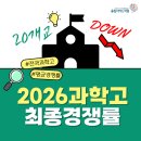 충북과학고등학교 | 2026 전국 과학고 최종 경쟁률! 서울,경기지역 하락🔻20개교 평균3.41대1, 최고경쟁률 경기북과고