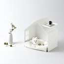 스몰펫하우스 | 강아지집 강아지 고양이 숨숨집 클린펫 하우스 침대 쿠션 스몰(선반포함) 화이트 인기 추천 특가 혜택...